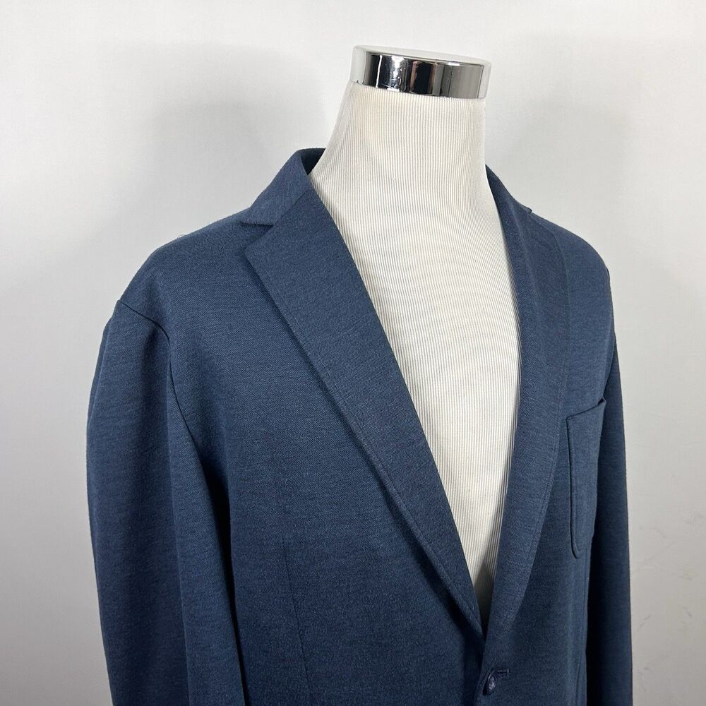 Trunk Club Custom 44L Bespoke Sport Coat Blue Two Button Double Vented
